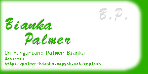 bianka palmer business card